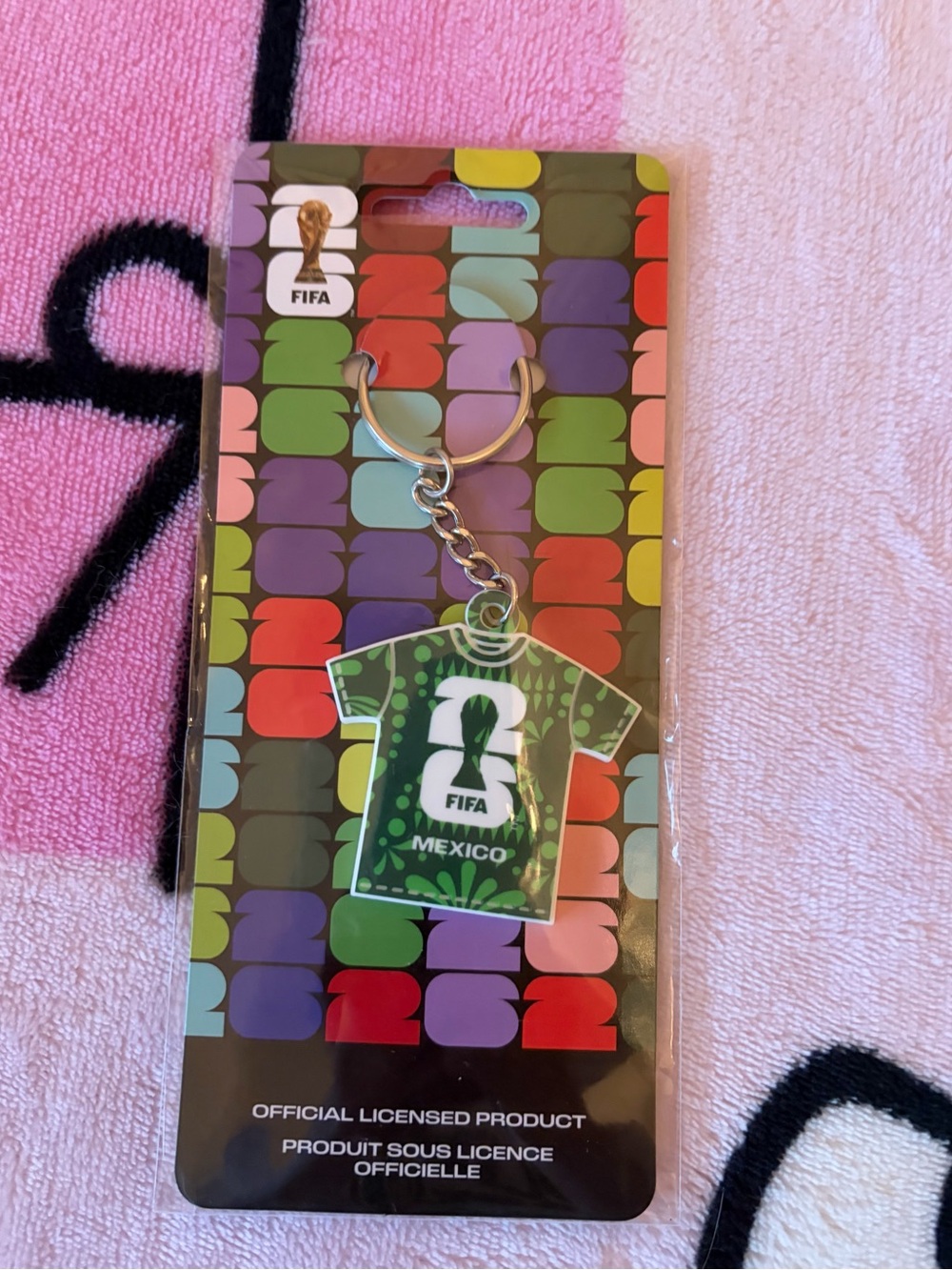 FIFA World Cup 2026 Green T-Shirt Mexico Keychain